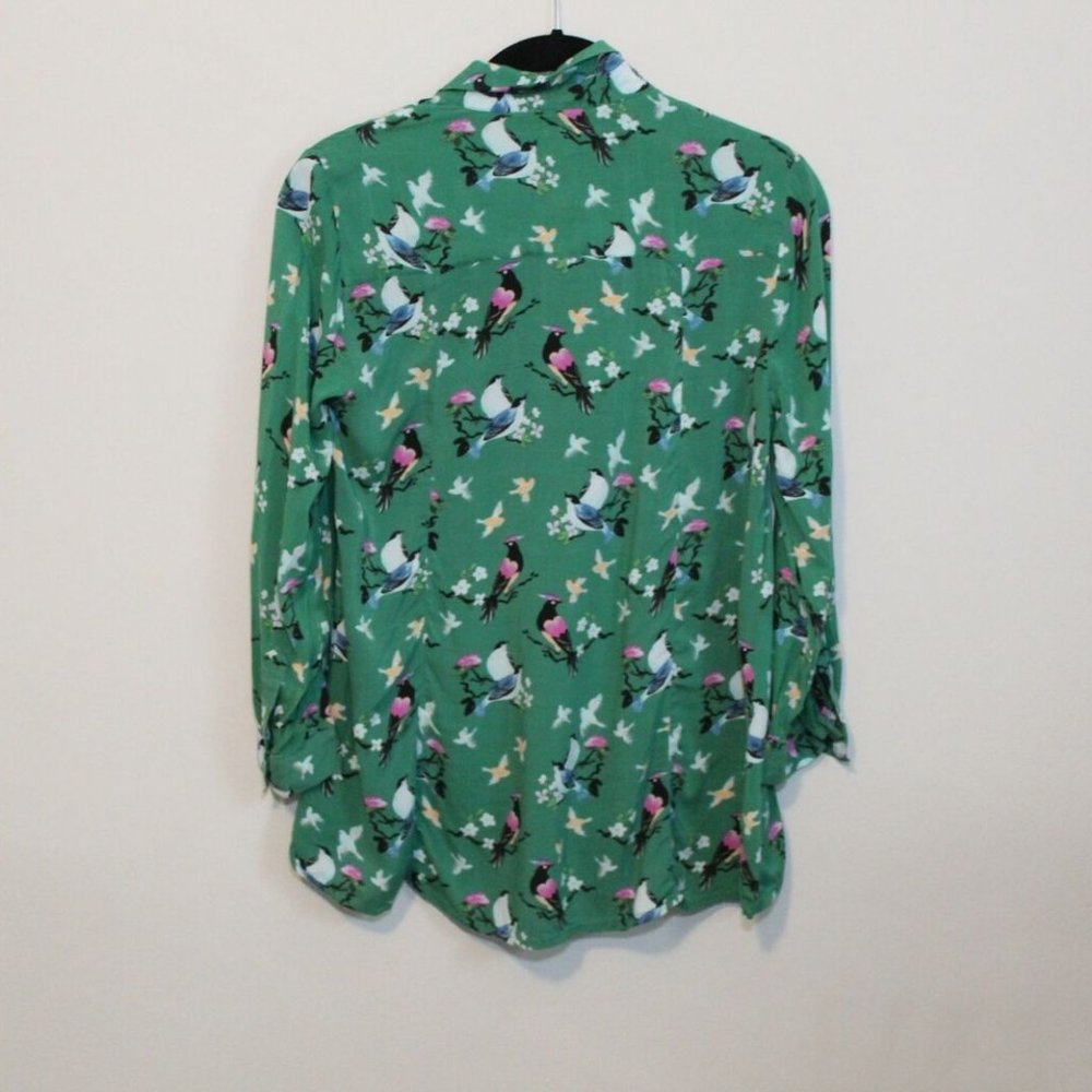 20 of 52 Conversations Anthro Bird Blouse H10772 - Picture 7 of 9